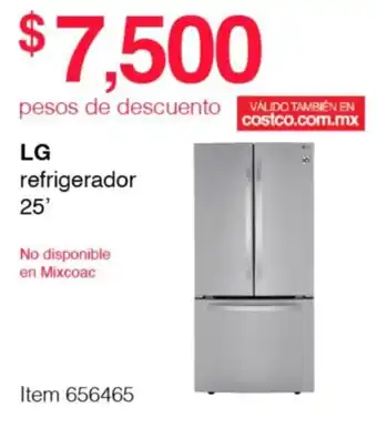 Costco LG refrigerador 25' oferta