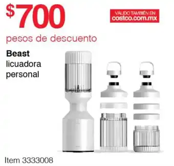 Costco Beast licuadora personal oferta