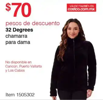 32 Degrees chamarra para dama