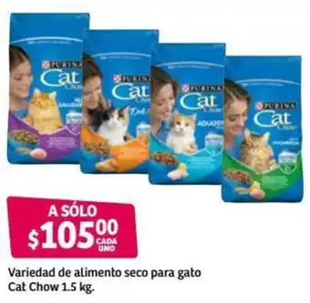 Soriana Híper Variedad de Alimento Seco para Gato Cat Chow 1,5kg oferta