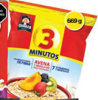 Bodega Aurrerá Quaker Oats 3 Minutos Avena 669g oferta