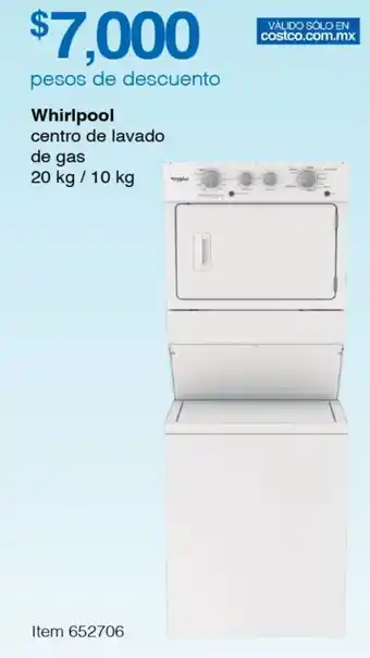 Costco Whirlpool centro de lavado de gas 20 kg / 10 kg oferta