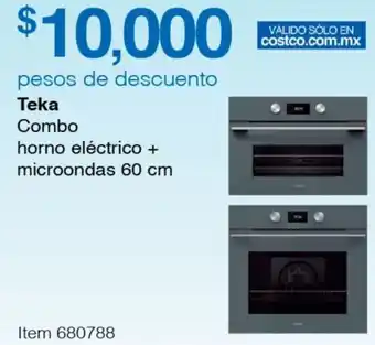 Teka Combo horno eléctrico + microondas 60 cm