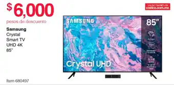 Costco Samsung Crystal Smart TV UHD 4K 85" oferta