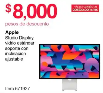 Costco Apple Studio Display vidrio estándar soporte con inclinación ajustable oferta