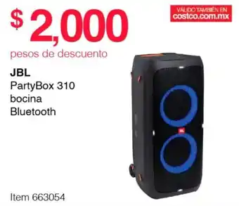 Costco JBL PartyBox 310 bocina Bluetooth oferta