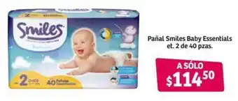 Pañal Smile Baby Essentials et. 2 de 40 pzas