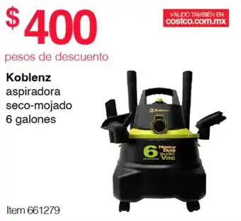 Costco Koblenz aspiradora seco-mojado 6 galones oferta