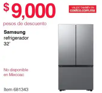 Costco Samsung refrigerador 32' oferta