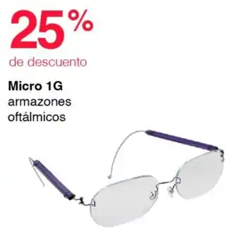 Micro 1G armazones oftálmicos