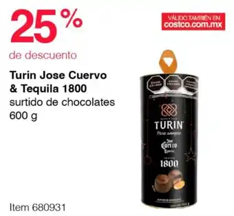 Costco Turin Jose Cuervo & Tequila 1800 surtido de chocolates 600 g oferta