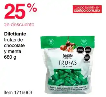 Dilettante trufas de chocolate y menta 680 g