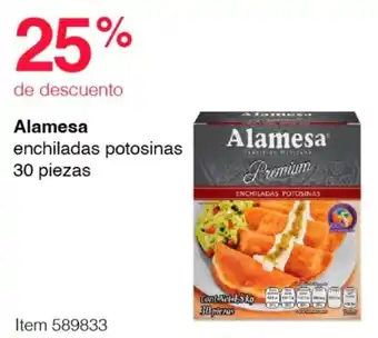Costco Alamesa enchiladas potosinas 30 piezas oferta