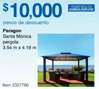 Costco Paragon Santa Mónica pergola 3.54 m x 4.19 m oferta