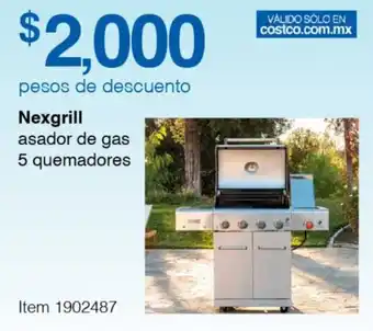 Nexgrill asador de gas 5 quemadores