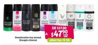 Desodorantes Axe Aerosol