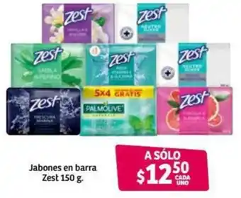Soriana Híper Jabones en Barra Zest 150g oferta