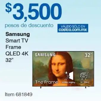 Costco Samsung Smart TV QLED 4K 32" oferta