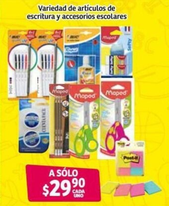 Soriana Híper Variedad de Artículos de Escritura y Accesorios Escolares oferta