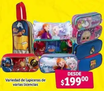 Soriana Híper Variedad de Lapiceras de Varias Licencias oferta