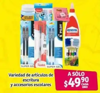 Soriana Híper Variedad de Artículos de Escritura y Accesorios Escolares oferta