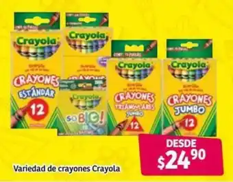 Variedad de Crayones Crayola