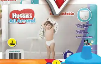 Bodega Aurrerá Huggies All-Around 3 pzas oferta