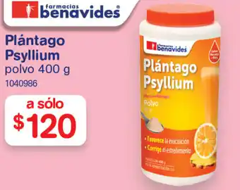 Plántago Psyllium polvo 400g