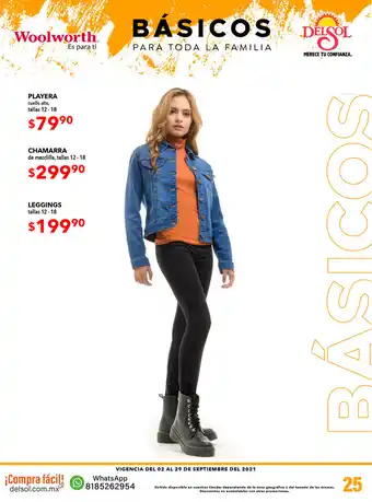 Woolworth Chamarra de mezclilla, Tallas 12 - 18 oferta