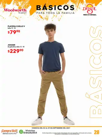 Woolworth Jogger de gabardina, tallas 12 - 18 oferta