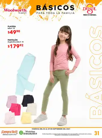 Pantalon de gabardina, tallas 4-10