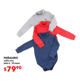 Pañalero cuello ruso, tallas 6-18 meses