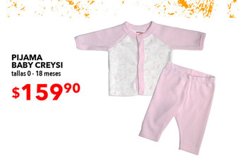 Woolworth Pijama Baby Creysi tallas 0 - 18 meses oferta