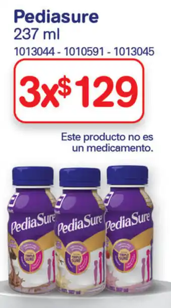 Farmacias Benavides Pediasure 3x237ml oferta