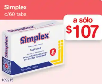 Simplex c/60 tabs.