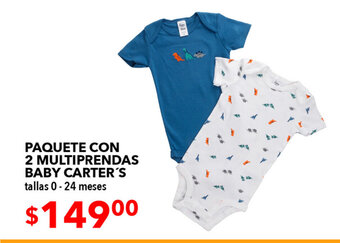 Paquete Con 2 Multiprendas Baby Carter's tallas 0 - 24 meses