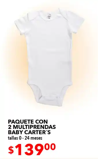 Woolworth Paquete Con 2 Multiprendas Baby Carter's tallas 0 - 24 meses oferta
