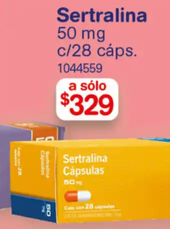 Farmacias Benavides Sertralina 50mg c/28 cáps. oferta