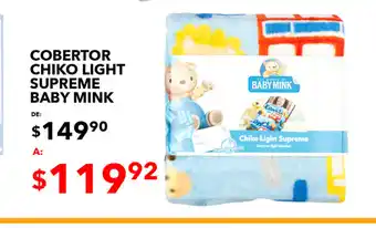 Woolworth Cobertor Chiko Light Supreme Baby Mink oferta