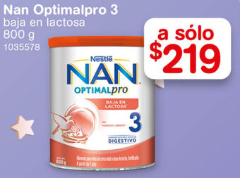 Farmacias Benavides Nan Optimalpro 3 800g oferta