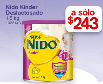 Farmacias Benavides Nido Kinder Deslactosado 1.5kg oferta