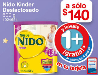 Farmacias Benavides Nido Kinder Deslactosado 800g oferta