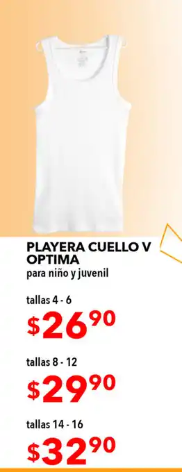 Woolworth Playera Cuello V optima para niño y juvenil tallas 4 - 6 oferta