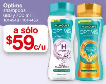 Optims Shampoos 680 y 700ml