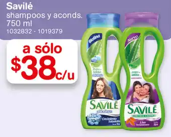 Savilé Shampoos y Aconds. 750ml