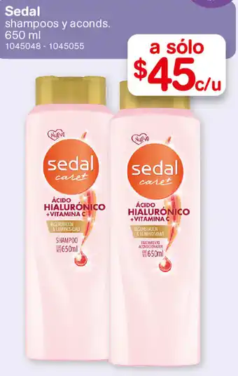 Farmacias Benavides Sedal Shampoo y Aconds. 650ml oferta