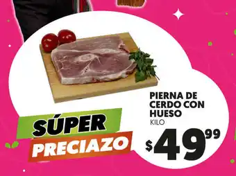 Merco Pierna de Cerdo Con Hueso kilo oferta