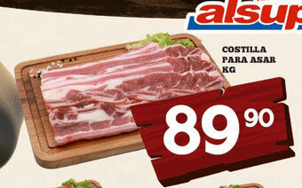 Alsuper Costilla para Asar kg oferta
