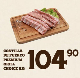 Alsuper Costilla de Puerco Premium Grill Choice kg oferta