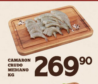 Alsuper Camaron Crudo Mediano kg oferta